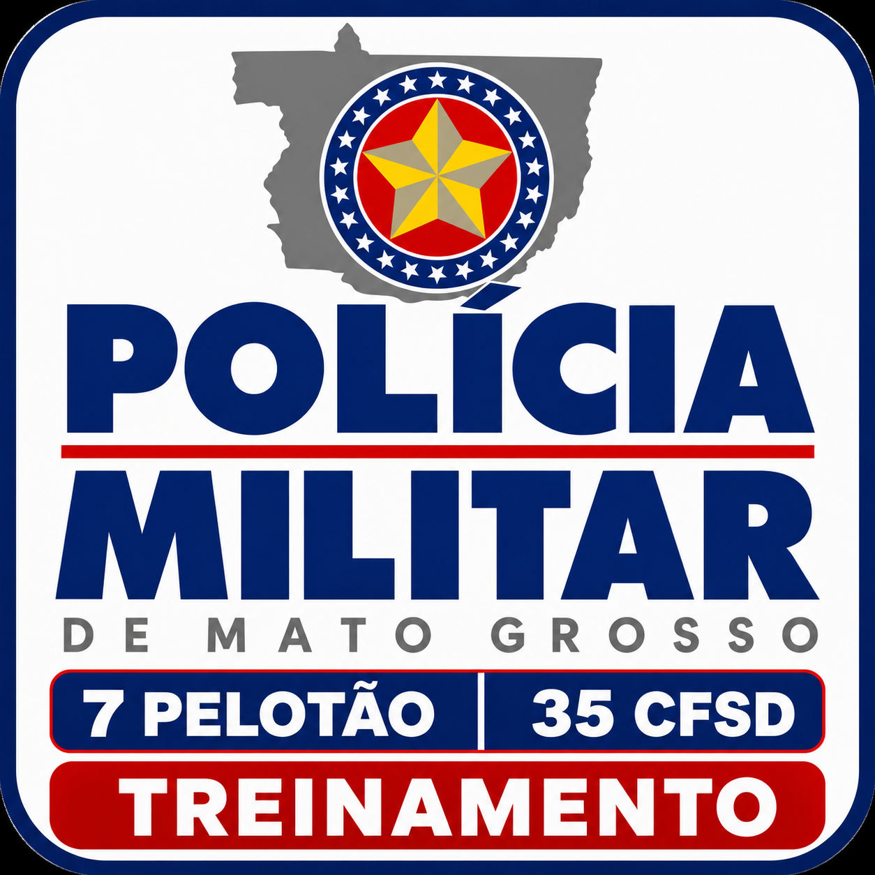 Brasão do 7º Pelotão · 35 CFSD — Polícia Militar de Mato Grosso